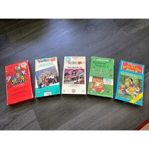 RARE Wee Sing Together, Disney Sing Along Songs, Kidsongs Richard Scary VHS 80's